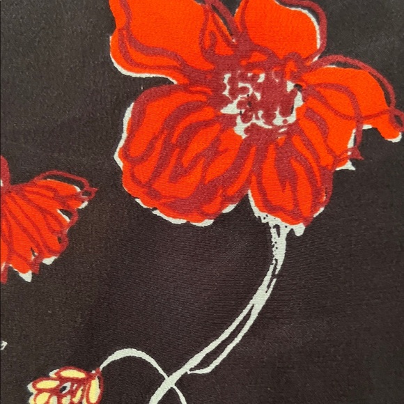 Madewell Women's Silk Smocked Sleeve Floral Wrap Top Size S - Picture 8 of 14